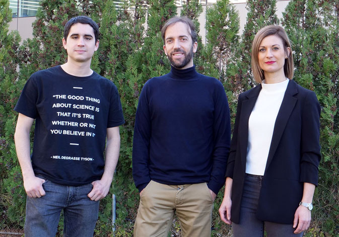 (From left to right). Ernesto Segredo, Rafael Sanjuán & Pilar Domingo.